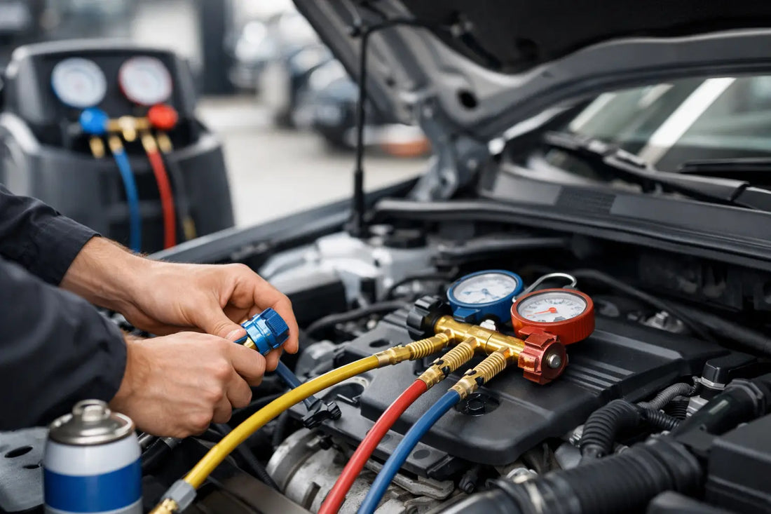 Klimaanlage Auto befüllen Schritt für Schritt