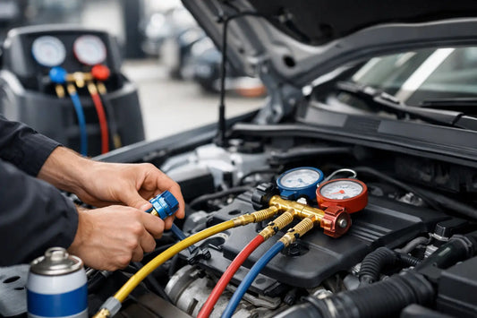 Klimaanlage Auto befüllen Schritt für Schritt