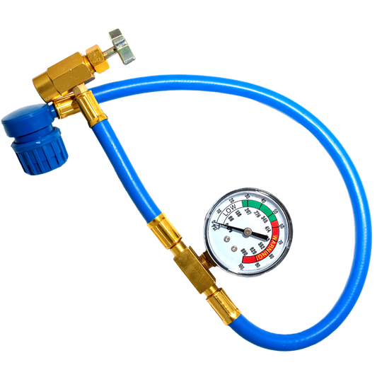 FrostMEISTER hose with pressure gauge