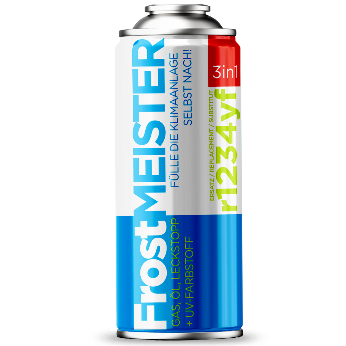 FrostMEISTER 3in1 - Gas zum selbstständigen Befüllen von Klimaanlagen mit Dichtmittel 400ml
