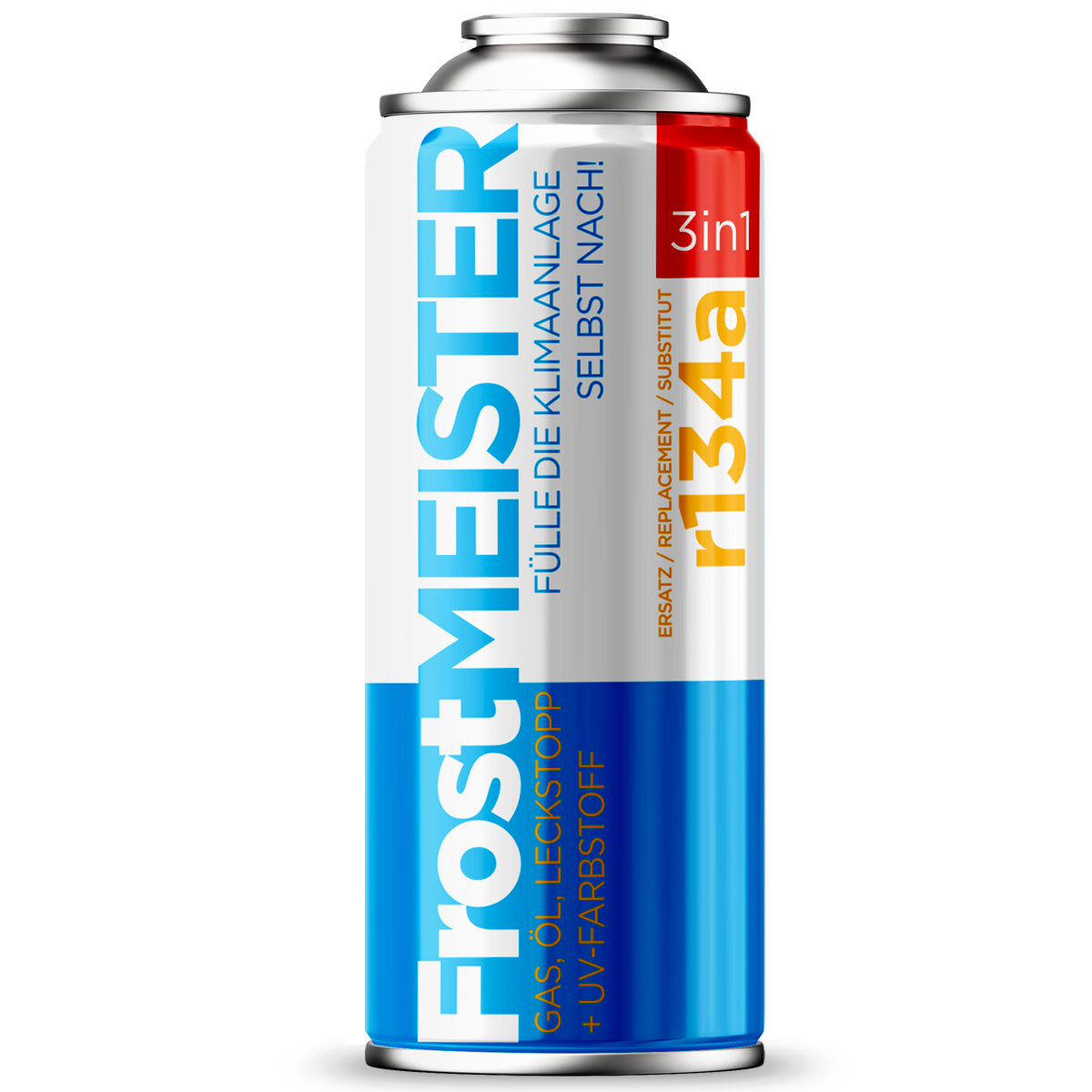 FrostMEISTER 3in1 - Gas zum selbstständigen Befüllen von Klimaanlagen mit Dichtmittel 400ml