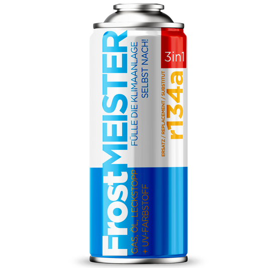 FrostMEISTER 3in1 - Gas zum selbstständigen Befüllen von Klimaanlagen mit Dichtmittel 400ml